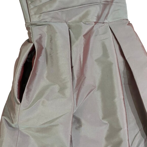 Alfred Sung D538 Size 4  Dress Pockets Atlantis Gray Strapless Cocktail NWT - Picture 7 of 14